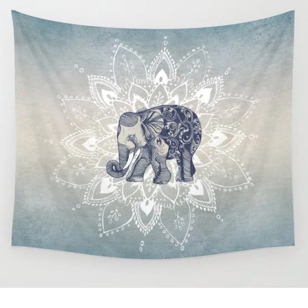 Society6 elephant mandala wall tapestry